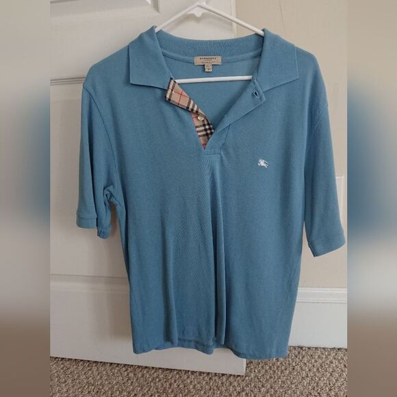 Burberry London baby blue Polo size S - Picture 1 of 8